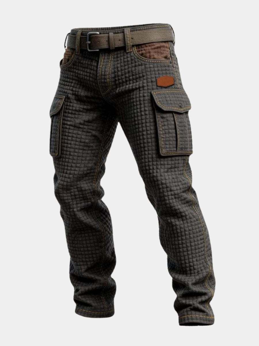 Aaron | Cargo-Hose Slim Fit mit Strukturmuster