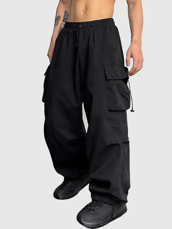 Thomas | Verstellbare Wide-Leg Cargohose mit Elastikbund
