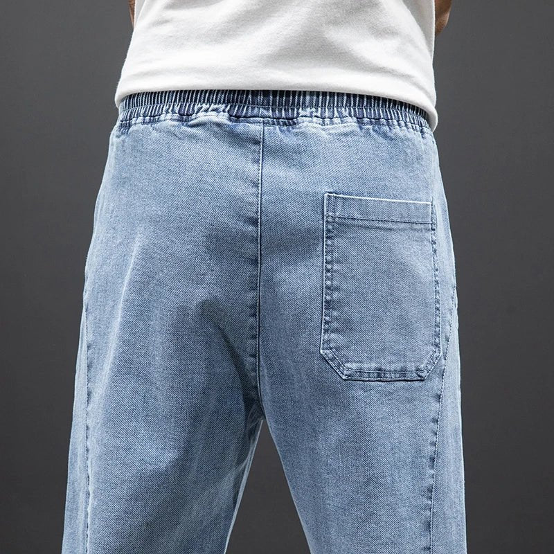 Christian | Stretch Denim Jogger-Hose mit elastischem Bund