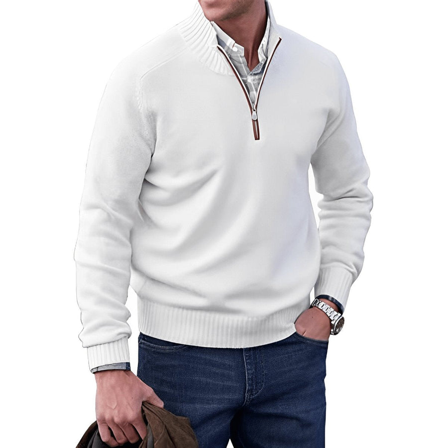 Elias | Strick-Sweater Regular-Fit mit Quarter-Zip