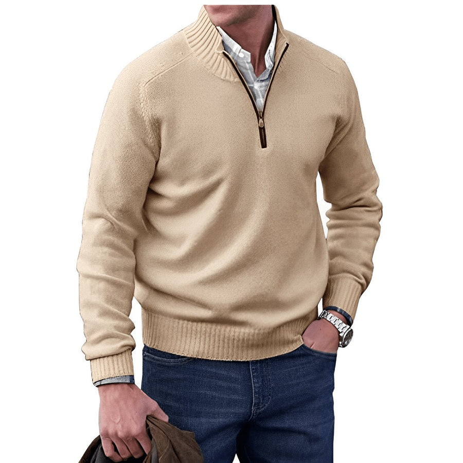 Elias | Strick-Sweater Regular-Fit mit Quarter-Zip