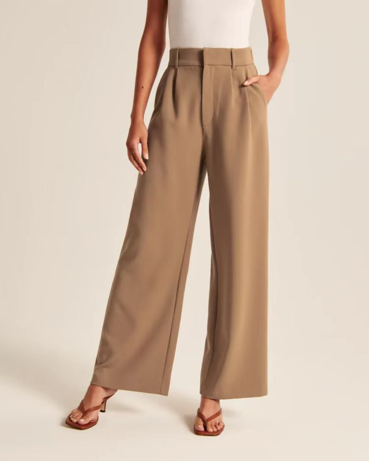 Barbara | Elegante Weitbeinhose mit hoher Taille