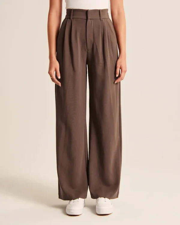 Barbara | Elegante Weitbeinhose mit hoher Taille