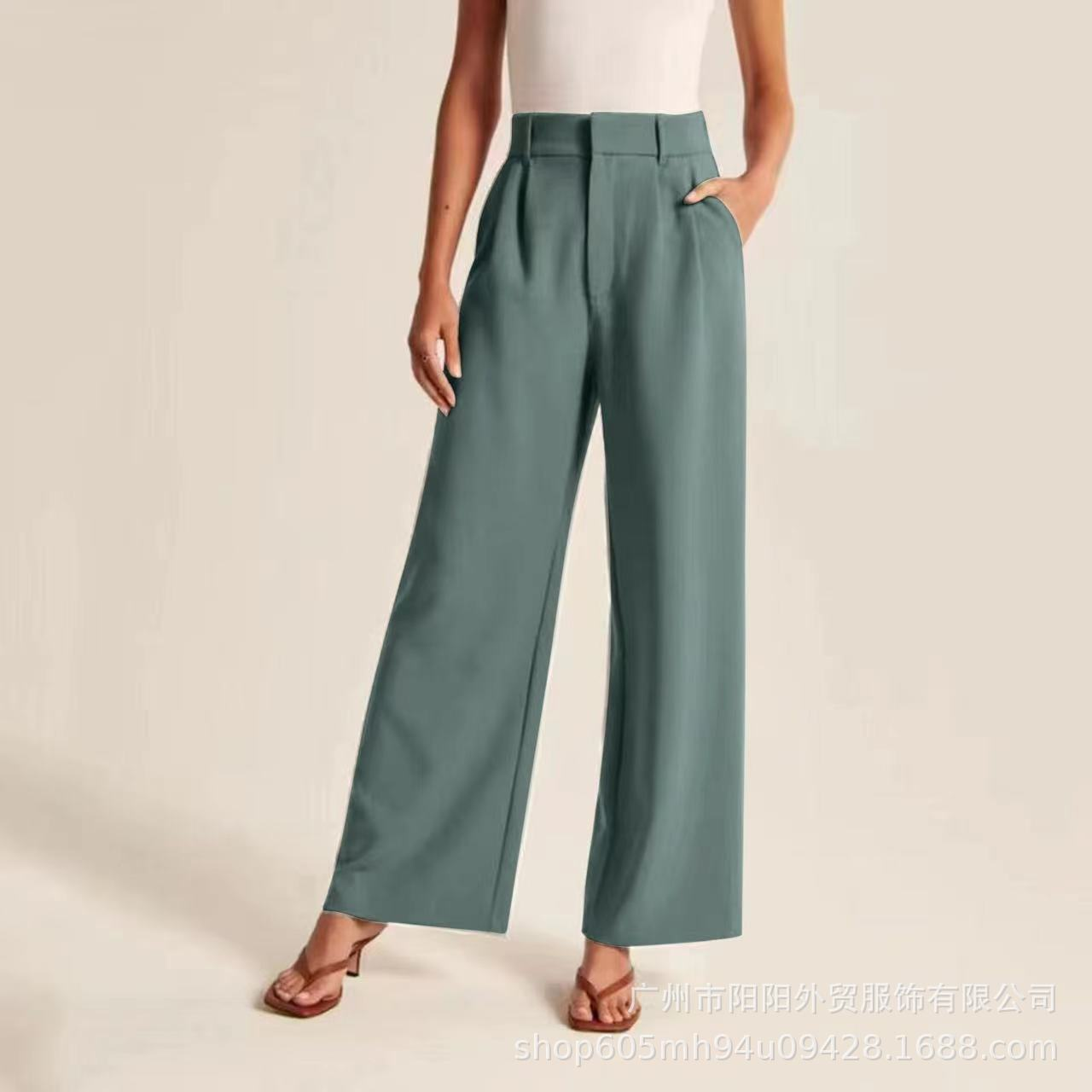 Barbara | Elegante Weitbeinhose mit hoher Taille
