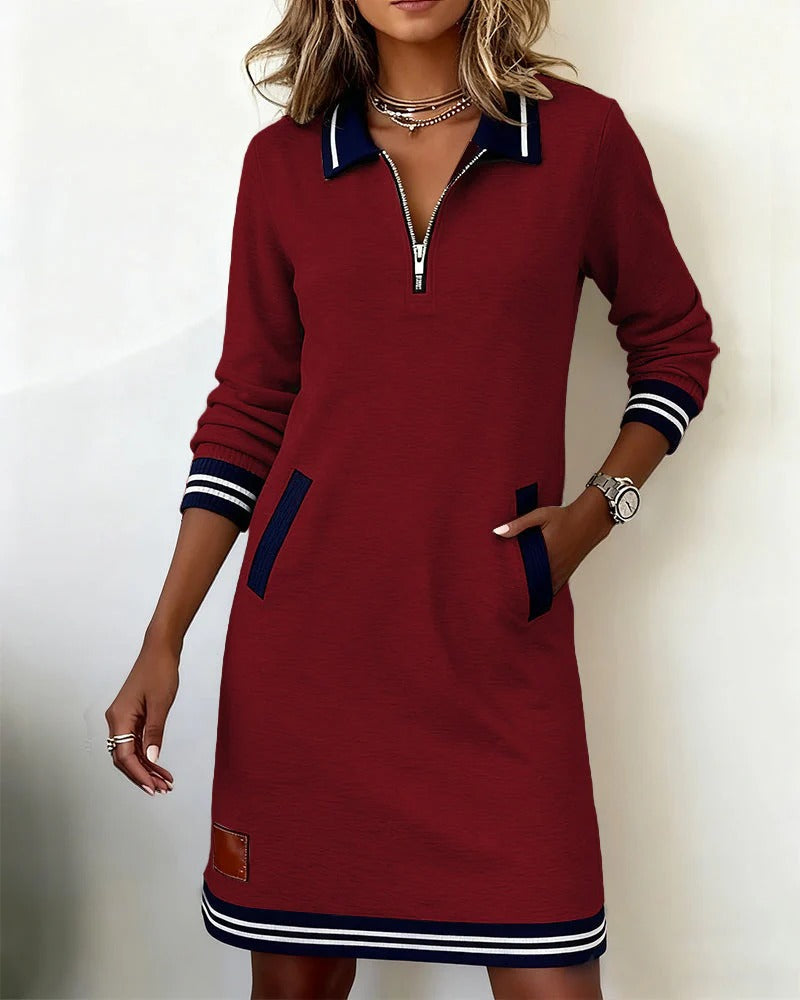 Colette | Bequemes Langarm-Hemdkleid