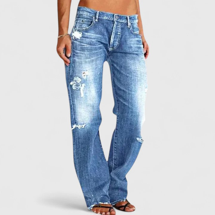 Frieda | Verwaschene Vintage-Jeans mit lockerer Passform