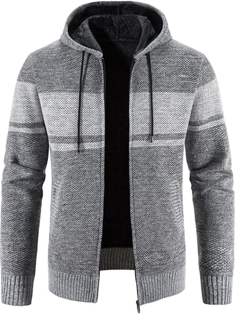 Heinrich | Winter-Kapuzenjacke mit Streifendetail