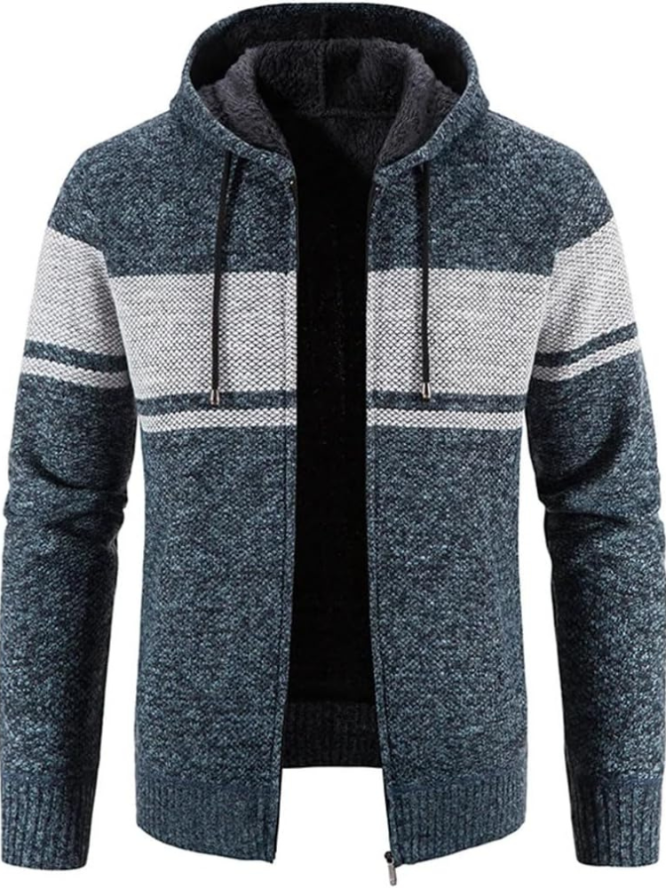Heinrich | Winter-Kapuzenjacke mit Streifendetail