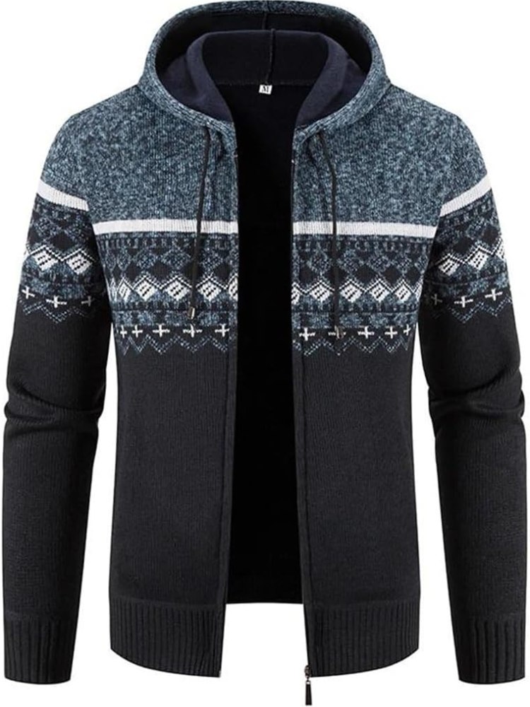 Heinrich | Winter-Kapuzenjacke mit Streifendetail
