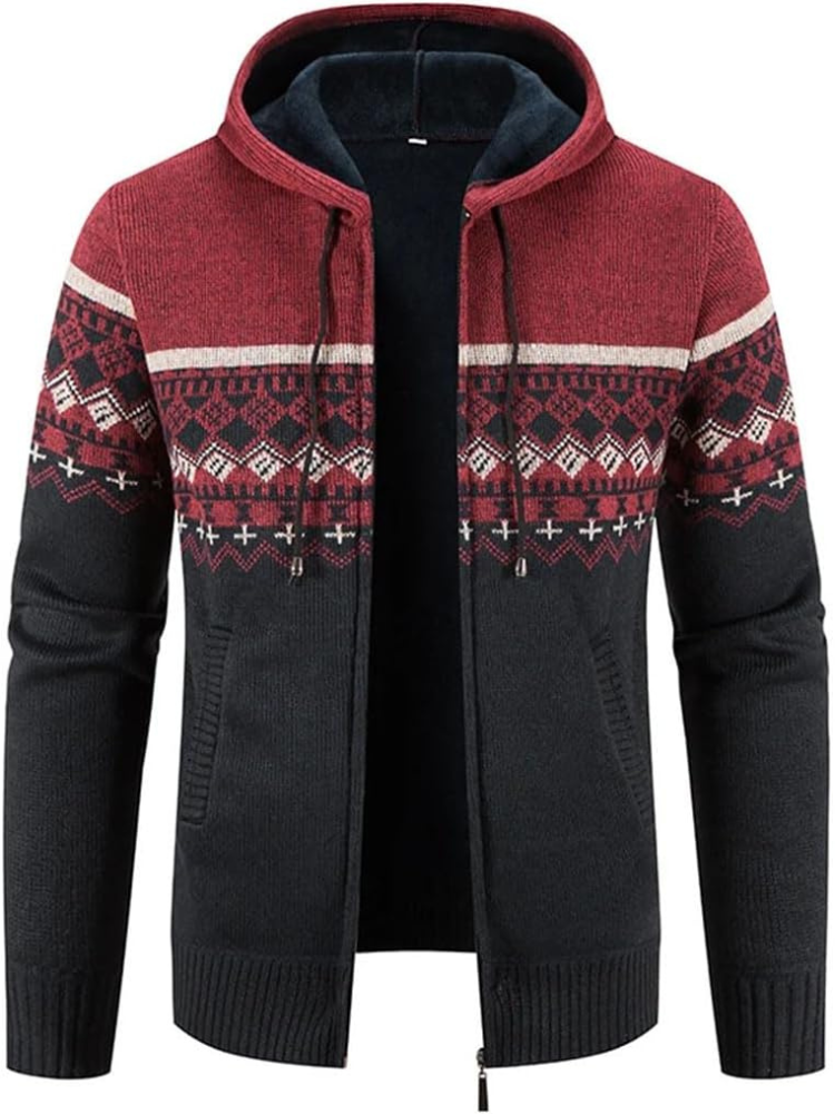 Heinrich | Winter-Kapuzenjacke mit Streifendetail