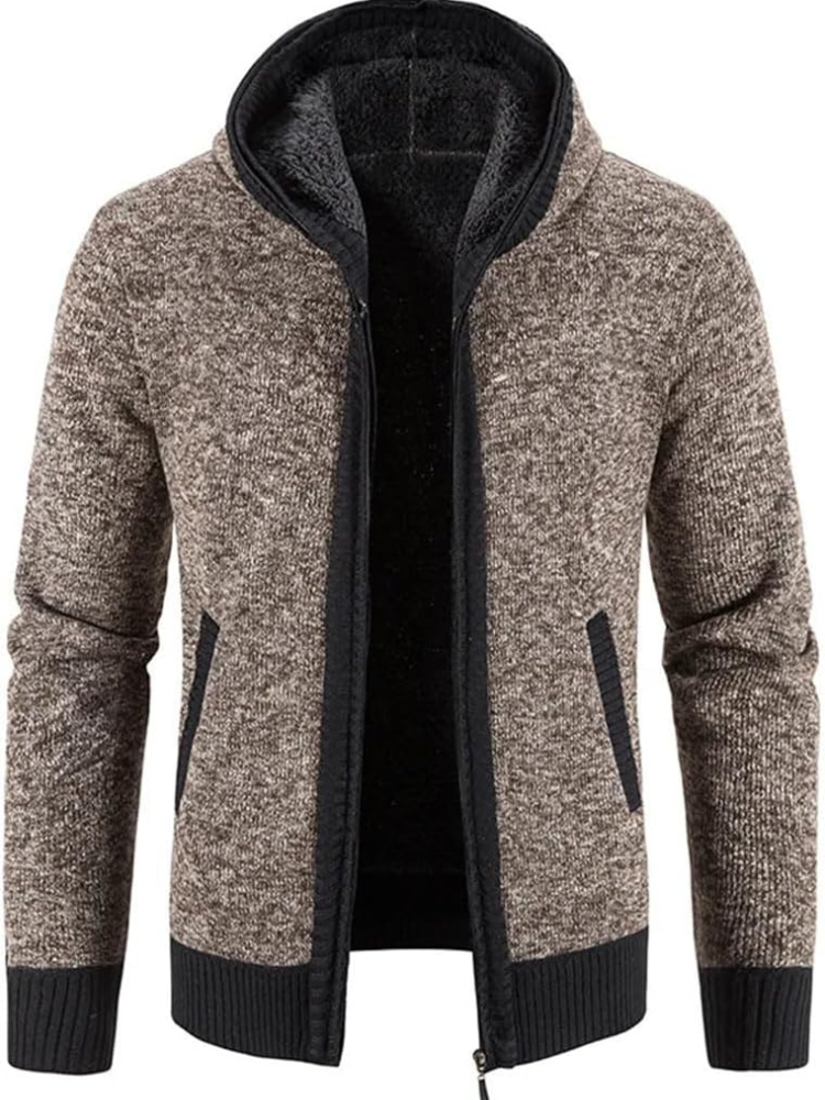 Heinrich | Winter-Kapuzenjacke mit Streifendetail