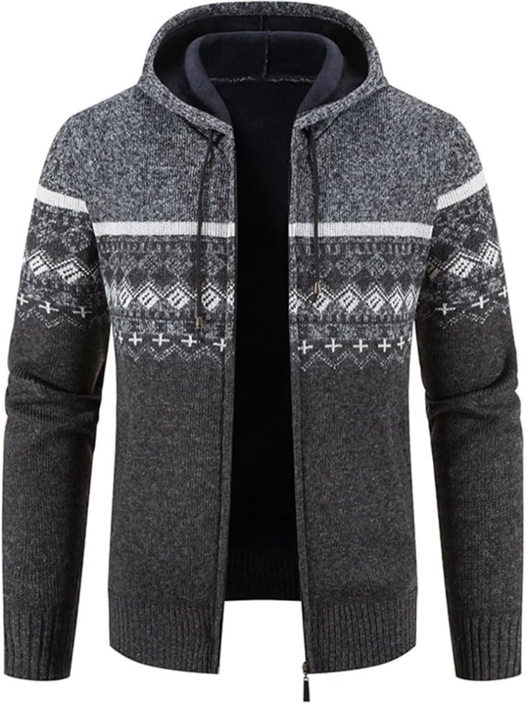 Heinrich | Winter-Kapuzenjacke mit Streifendetail