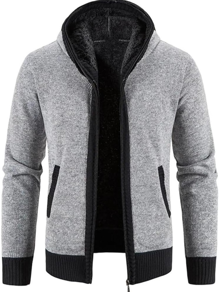 Heinrich | Winter-Kapuzenjacke mit Streifendetail