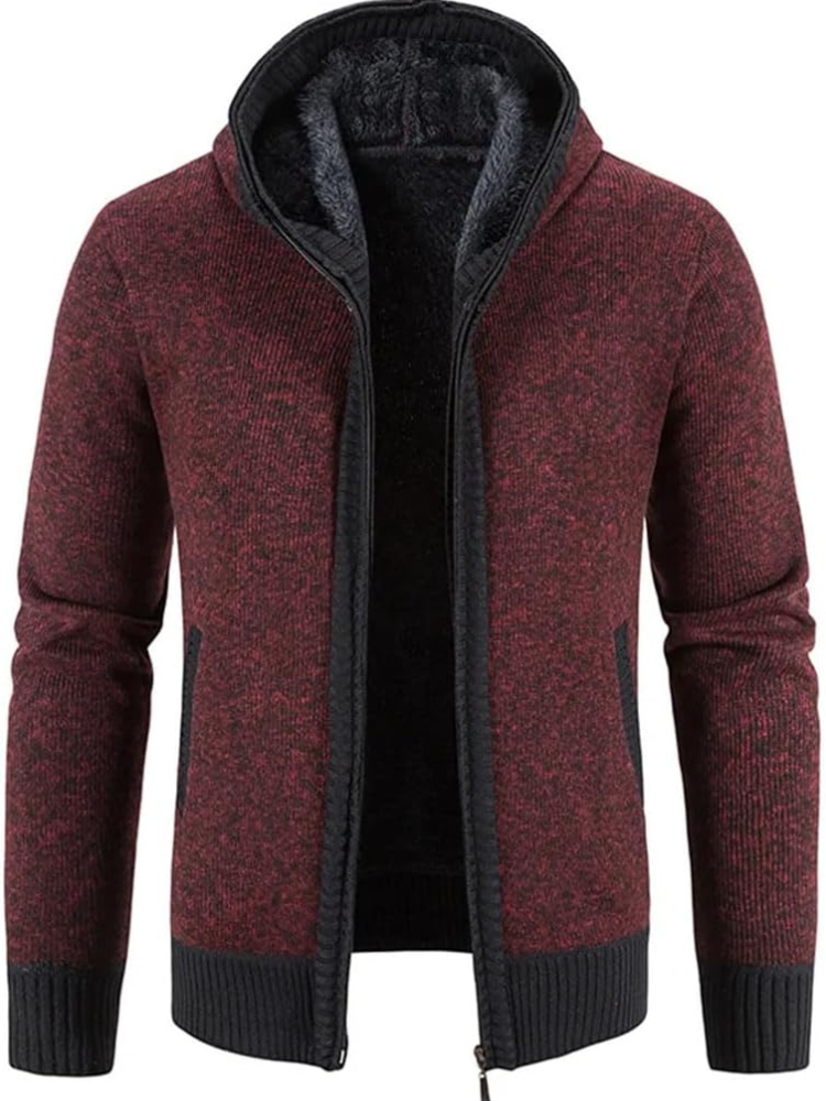 Heinrich | Winter-Kapuzenjacke mit Streifendetail
